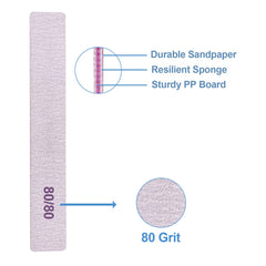 Lima 80/80 para acrílicas y gel de GigaGround, uso profesional.