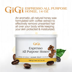 GIGI Espresso Honee: lata con tapa plástica para almacenamiento fácil y limpio.