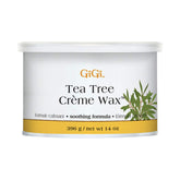 GiGi Tea Tree Crème Wax muestra textura suave para depilación cómoda en casa