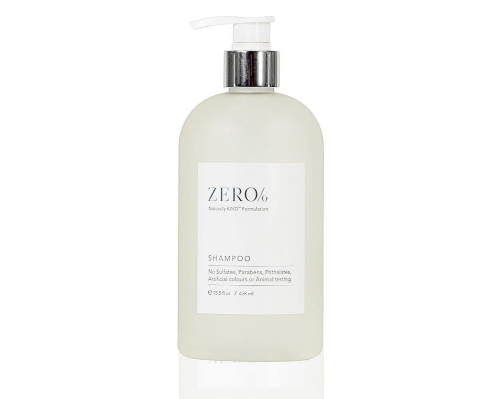 Gilchrist & Soames Zero% Shampoing - Bouteille élégante pour cheveux propres et frais.