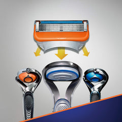 Gillette Fusion 5 Power para un afeitado preciso y suave.