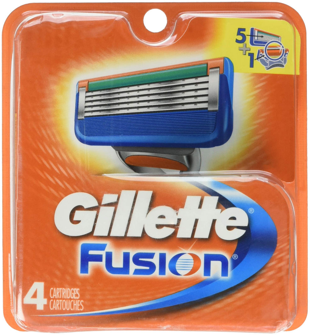 Gillette Fusion cuchillas 4 pack para un afeitado suave y preciso