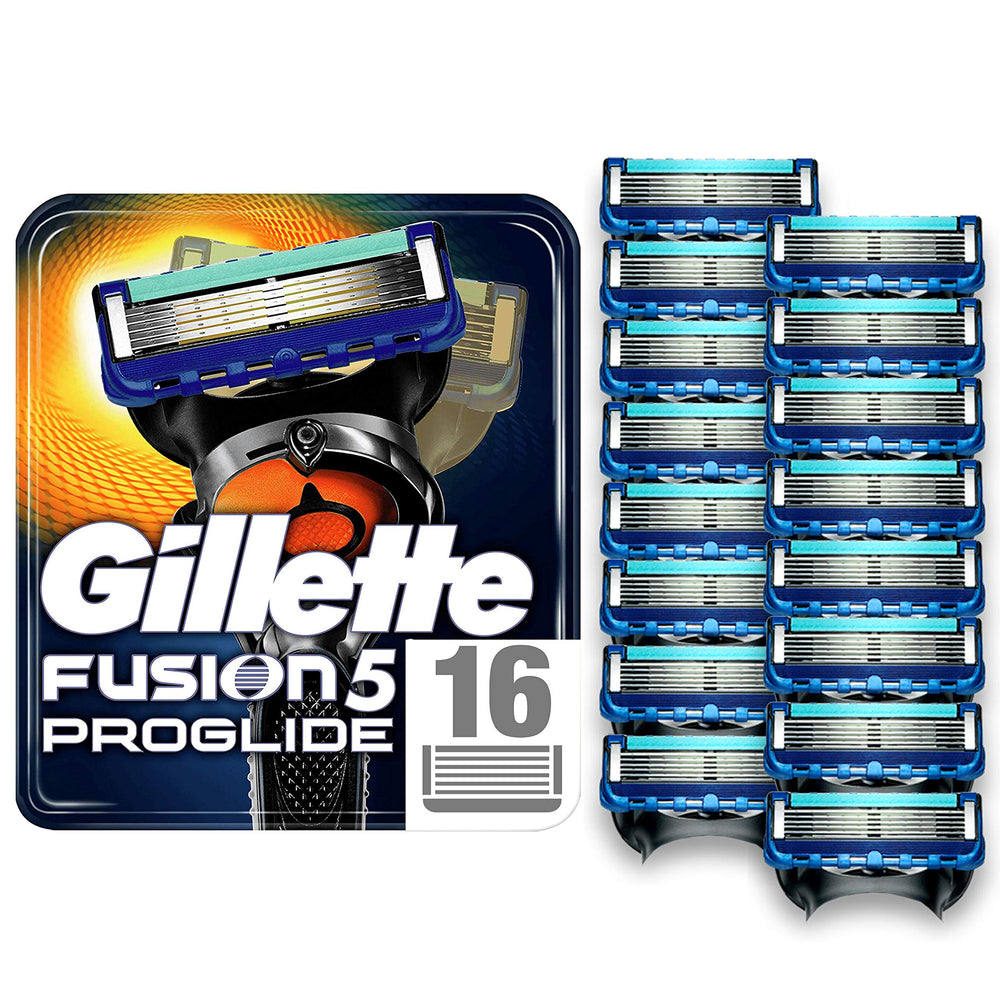 Gillette Fusion5 ProGlide blades pack 16 refills for smooth shaves and easy maintenance
