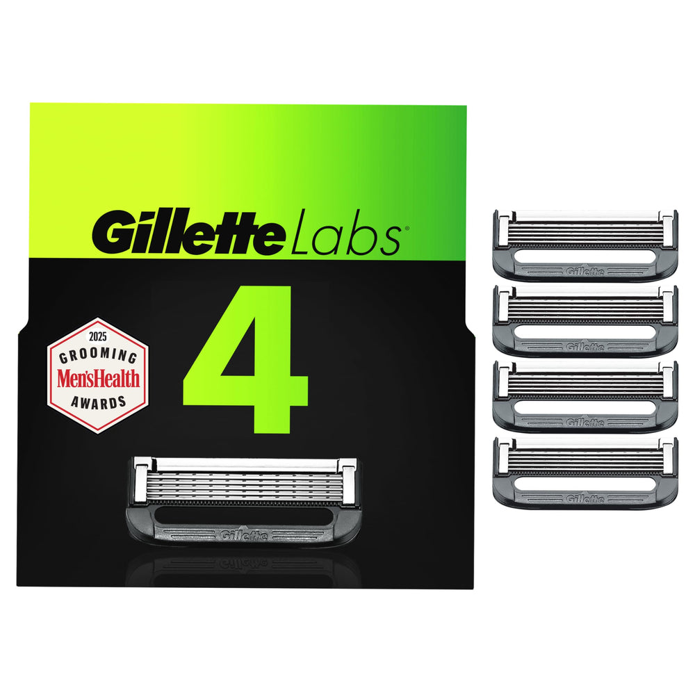 GilletteLabs con barra exfoliante y recambio de cuchillas para afeitado suave