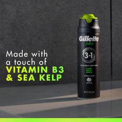 Gel de afeitado Gillette Labs con algas marinas, sensación refrescante.