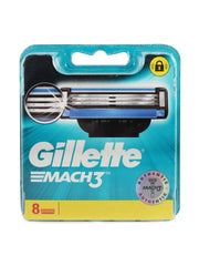 Gillette Mach3: cuchillas de 8 unidades para afeitado suave y preciso.