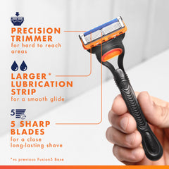 Gillette Mach3 lubristrip mejorado para deslizamiento suave.