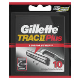 Gillette TRAC II: cabezales de dos hojas para afeitado preciso.