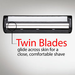 Gillette TRAC II: encaje Snap-In para fijación segura.