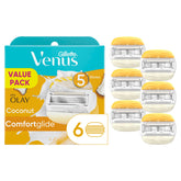 Gillette Venus ComfortGlide con 5 hojas para un afeitado suave y duradero