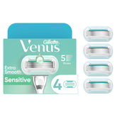 Gillette Venus Deluxe: hoja suave para afeitado sensible y cómodo.