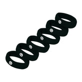 GIMME Bandas para pelo grueso negro: empaque de 6 con sujeción duradera para peinados diarios.