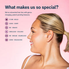 GIMME Beauty XFine materiales seda y nailon que aseguran agarre suave.