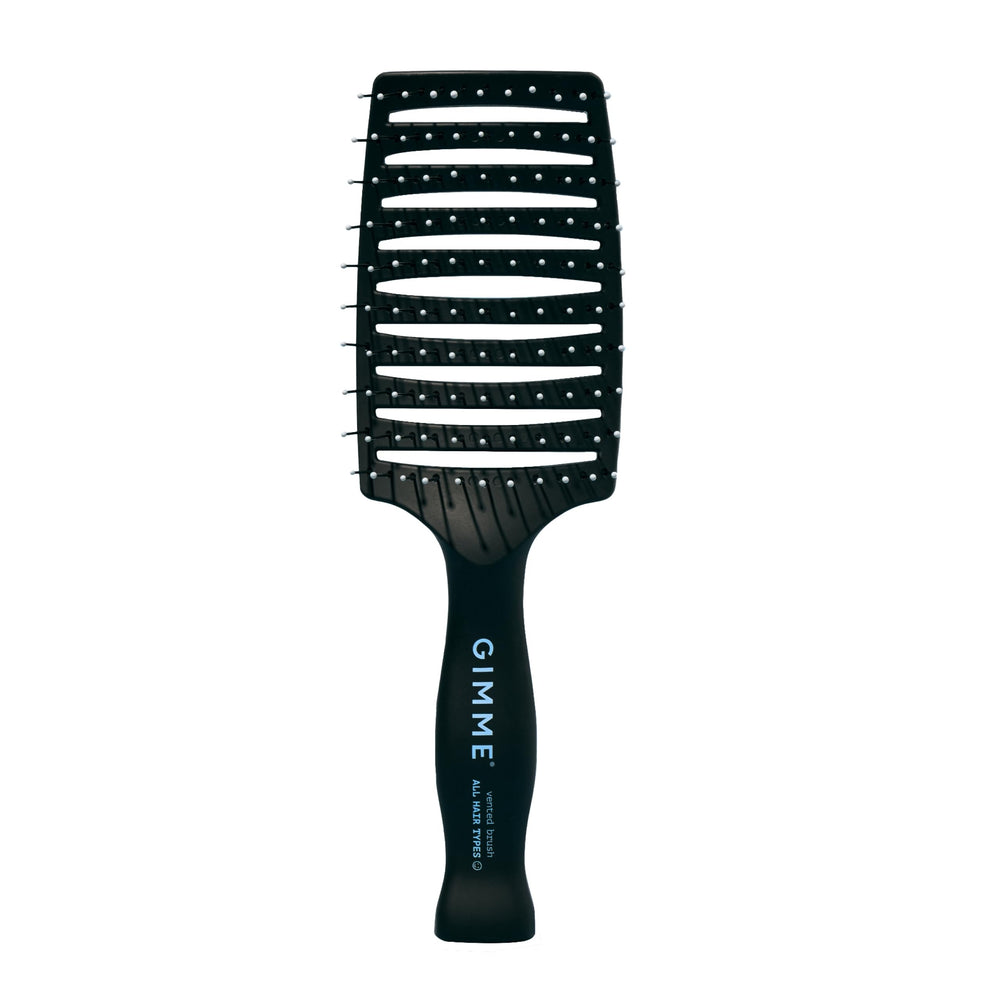 GIMME cepillo ventilado para cabello húmedo, desenreda suavemente y facilita el secado.