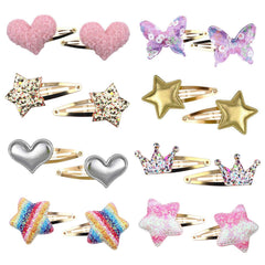Gingbiss clip de pelo para niña con estrella: seguro para mechones finos y resistentes.
