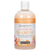 Champú Ginger Lily Farms Botanicals Coco Mango en botella, aroma tropical y suavidad para el cabello.