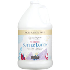 Ginger Lily Farms Botanicals Butter Lotion envase galón para hidratación continua en gimnasios