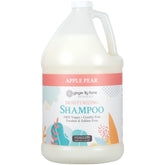 Ginger Lily Farms Botanicals Moisturizing Shampoo bottle being poured for smooth, nourished hair.