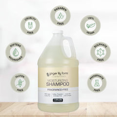 Ginger Lily Farms Champú Club & Fitness: sin fragancia para piel sensible y alergias
