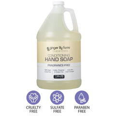 Ginger Lily Farms etiqueta con ingredientes naturales para cuidado de la piel