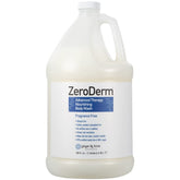 Ginger Lily Farms ZeroDerm bottle pouring a rich fragrance-free lather for daily cleansing