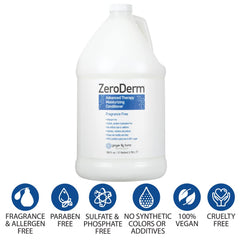 Ginger Lily Farms ZeroDerm acondicionador hidrata suavemente el cabello para brillo ligero