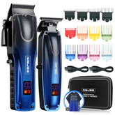 GinJee Tondeuse Pro avec étui de voyage, kit portable pour coupes précises.