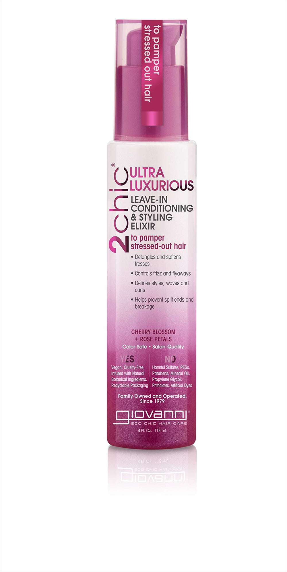 GIOVANNI 2chic elixir, botella, proporciona hidratación profunda para rizos