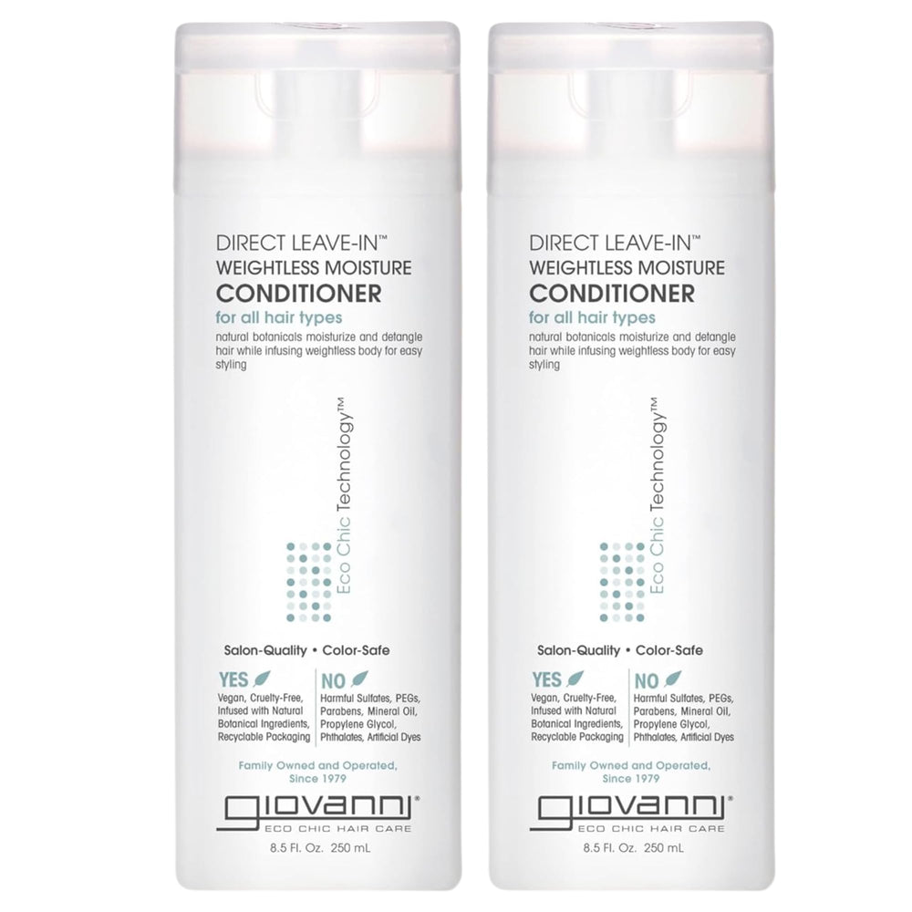 GIOVANNI Direct sin peso, botella de acondicionador ligero para el cabello.