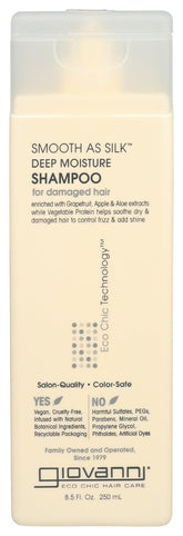 GIOVANNI Eco Chic Champú botella con manzana y aloe para hidratación suave del cabello