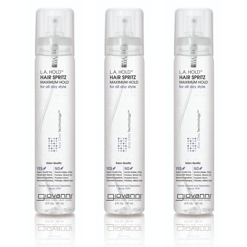 Spritz de GIOVANNI L.A. Hold: botella de pulverización para fijar estilo con precisión.