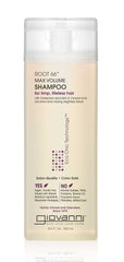 Giovanni Root 66 Volumen Máximo Shampoo, botella elegante para volumen duradero.