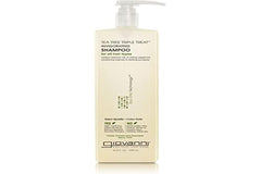 Shampoing GIOVANNI Arbre à Thé Triple Trait en flacon, revitalisant le cuir chevelu