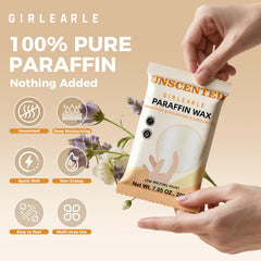 GIRLEARLE cera parafina sin fragancia para piel sensible