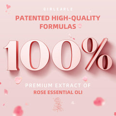 GIRLEARLE rose oil-infused wax close-up with skin-friendly feel.