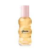Gisou perfume cabello miel infundido, botella 15 ml, brillo y aroma duradero.