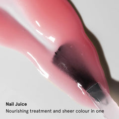 gitti Nail Juice, color rosa translúcido que aporta brillo natural.