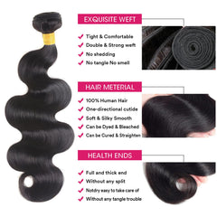 GIVEAMBW 20 pulgadas onda cuerpo, volumen estable para peinados diarios.
