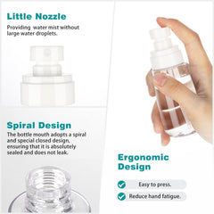 GIVITASOT mini-botellas-atomizadoras ergonómicas, fáciles de agarrar para uso diario.