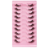 Pestañas Gjinxi Half Lashes con apariencia natural y rizos ligeros para un look suave.