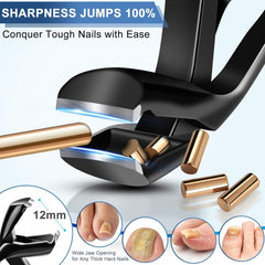 Cortauñas GJNL con mango largo ergonómico para menos esfuerzo.