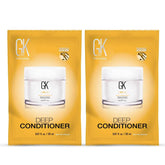 GK HAIR mascarilla profunda 20 ml, tubo para reparación suave de cabello dañado.