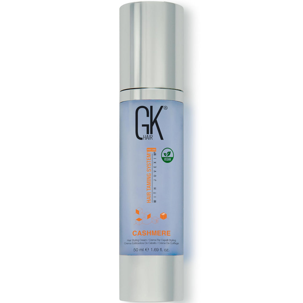 GK HAIR Cashmere sin enjuague alisado suave y frizz controlado.
