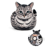 GKIOYRO bolsa maquillaje cordon gato gris, ideal para viajar y organizar cosméticos.