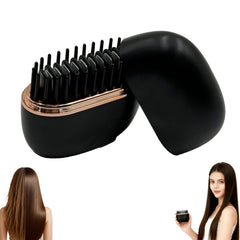 Plancha de pelo mini Glam brushs con calentamiento en 30 segundos para resultados rápidos