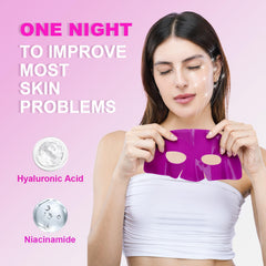 Glam Lady empaque-bio-colageno: presentación atractiva para cuidado nocturno.