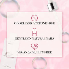 Glamnetic Aplicación segura para quitar uñas postizas rápidamente.