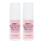Glamnetic pegamento para uñas con aplicador de pincel para fijación precisa.