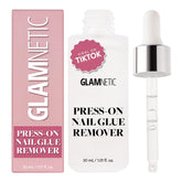 Glamnetic Bote 30ml: serum suave para remover uñas postizas sin daño.