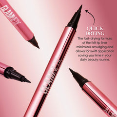 Glamnetic courbe oeil noir — applicateur feutre pour un regard net.